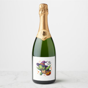 Halloween Turtle Tortoise Costume Men Women Kids B Sparkling Wine Label