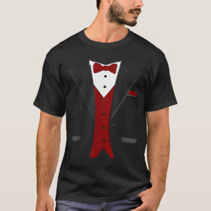 Halloween Tuxedo Costume - Funny Suit Wedding T-Shirt