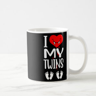 Halloween Twins Pregnancy Bleeding Heart Coffee Mug