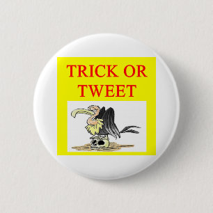 halloween twitter tweet joke 2 inch round button