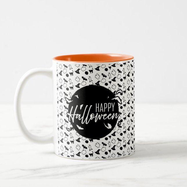 Halloween  Two-Tone coffee mug (Left)