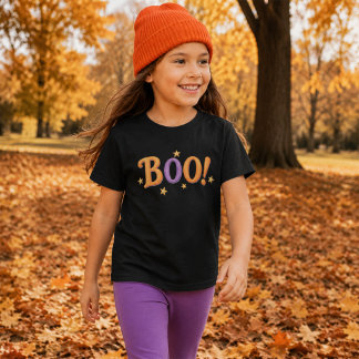 Halloween Typography Cute Boo T-Shirt