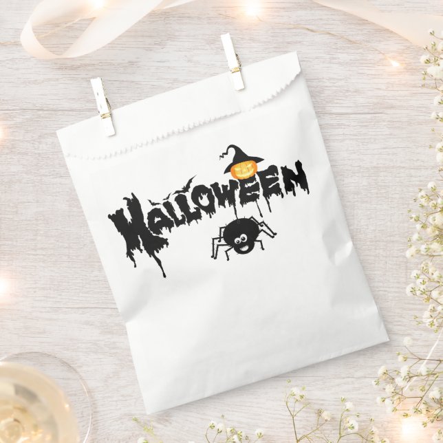 Halloween Typography  Favour Bag (Clipped)