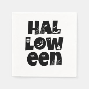 Halloween Typography Napkin