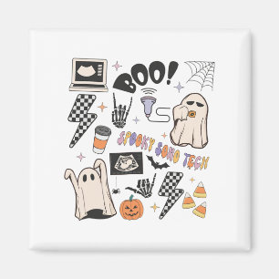 Halloween Ultrasound Tech Fall Autumn Sonographer  Magnet