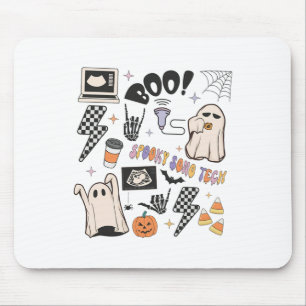 Halloween Ultrasound Tech Fall Autumn Sonographer Mouse Pad
