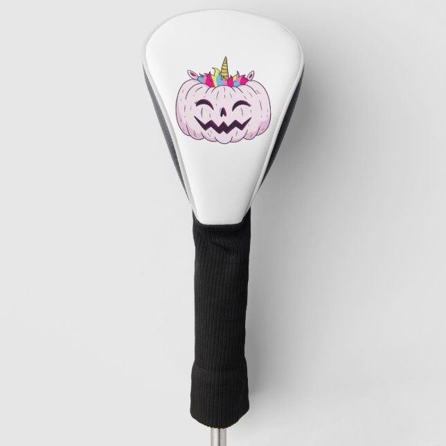 Halloween unicorn golf head cover (Front)