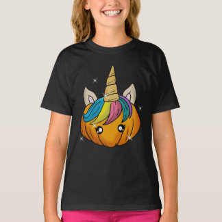 Halloween Unicorn Pumpkin T-Shirt
