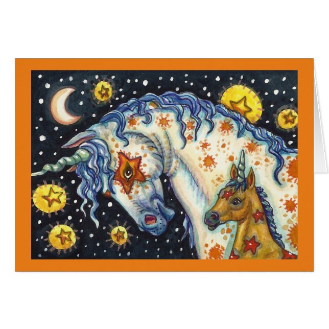HALLOWEEN UNICORNS, STAR HORSE & CARTE COLT IMAGIN (Devant Horizontal)