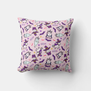 Halloween Unicorns Throw Pillow