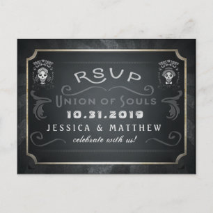 Halloween Union of Souls Matching RSVP Postcard