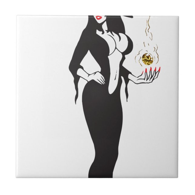 halloween vamp witch tile (Front)
