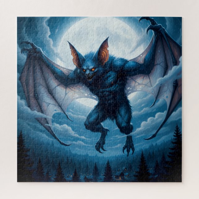 Halloween Vampire Bat Puzzle  (Vertical)