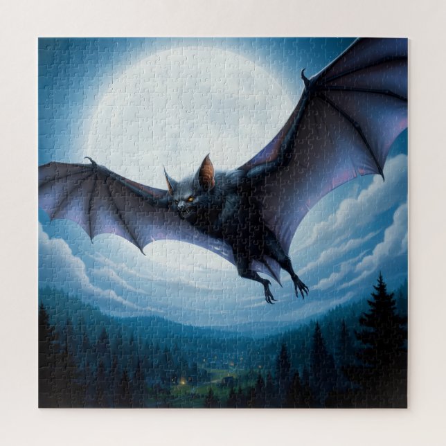 Halloween Vampire Bat Puzzle  (Vertical)
