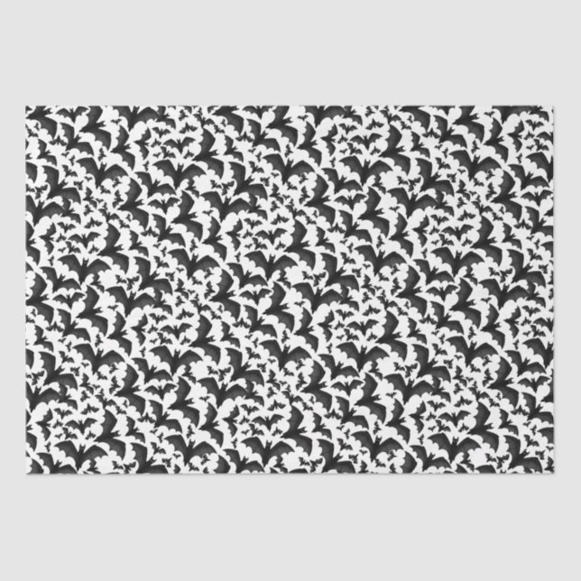 Halloween Vampire Bats Tissue Paper (Front)