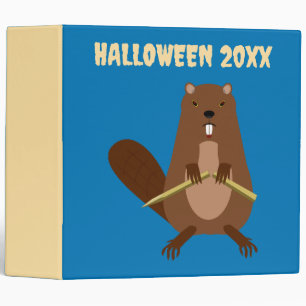 Halloween Vampire Beaver Custom Photo Binder