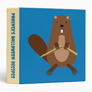Halloween Vampire Beaver Custom Recipe Binder