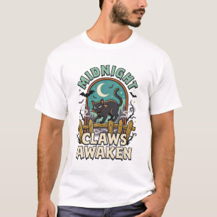 Halloween Vampire Cat Midnight Mischief T-Shirt
