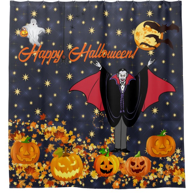 Halloween Vampire Ghost Pumpkins Personalize (Front)