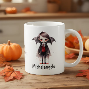 Halloween Vampire Kid Personalize Coffee Mug