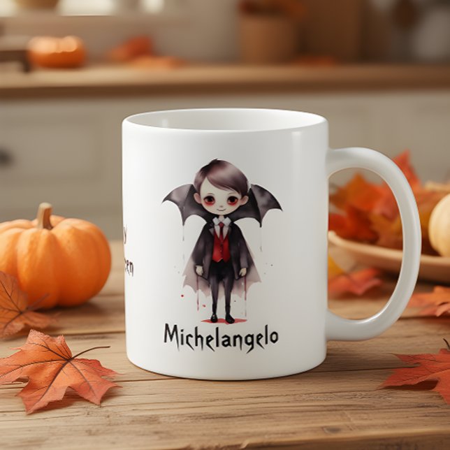 Halloween Vampire Kid Personalize Coffee Mug (Creator Uploaded)