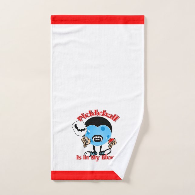 Halloween Vampire - Pickleball Dans Mon Sang (Serviette à main)