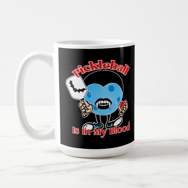 Halloween Vampire - Pickleball Is In My Blood Coffee Mug (Left)