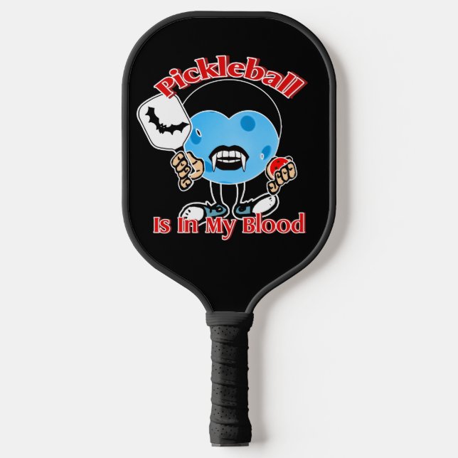 Halloween Vampire - Pickleball Is In My Blood Paddle (Front)