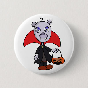 Halloween Vampire Trick or Treat 2 Inch Round Button