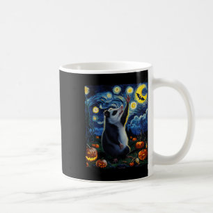 Halloween Van Gogh' Starry Night Opossum Pumpkins  Coffee Mug