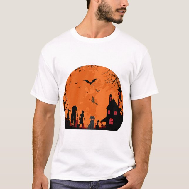 halloween vector T-Shirt (Front)