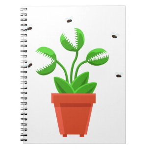 halloween venus fly trap notebook