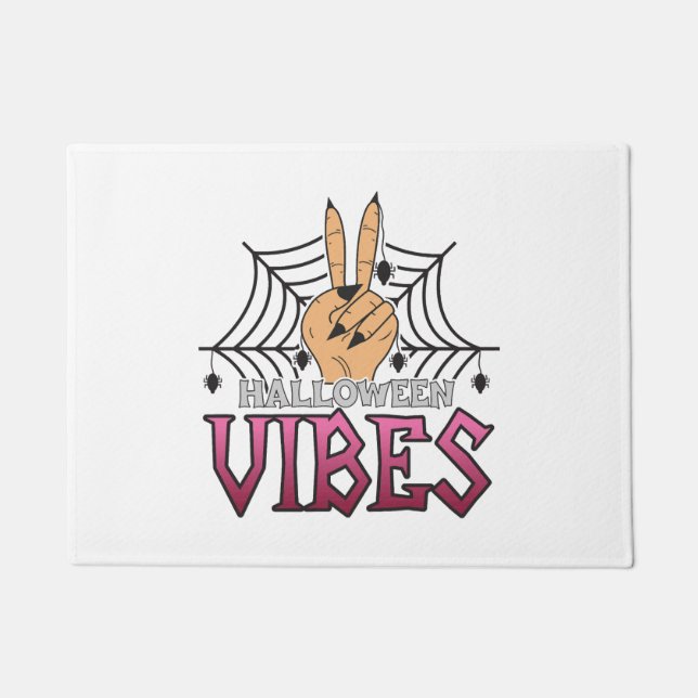 Halloween Vibes, Halloween, Scary, Costume Doormat (Front)