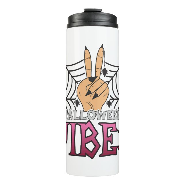 Halloween Vibes, Halloween, Scary, Costume Thermal Tumbler (Front)