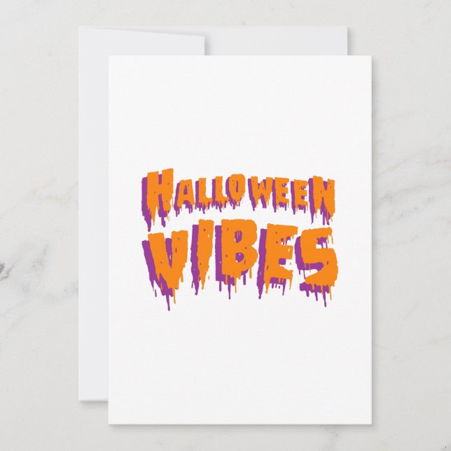Halloween Vibes Holiday Card (Front)
