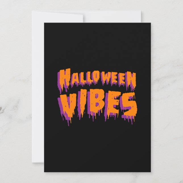 Halloween Vibes Invitation (Front)