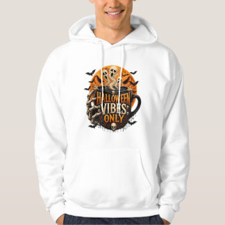 Halloween Vibes Only Skeleton Coffee Hoodie