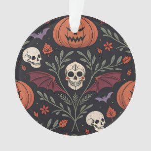 Halloween Vibes Pattern Ornament