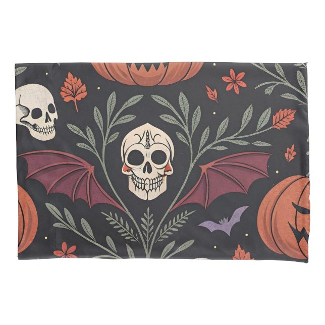 Halloween Vibes Pattern Pillowcase (Front)