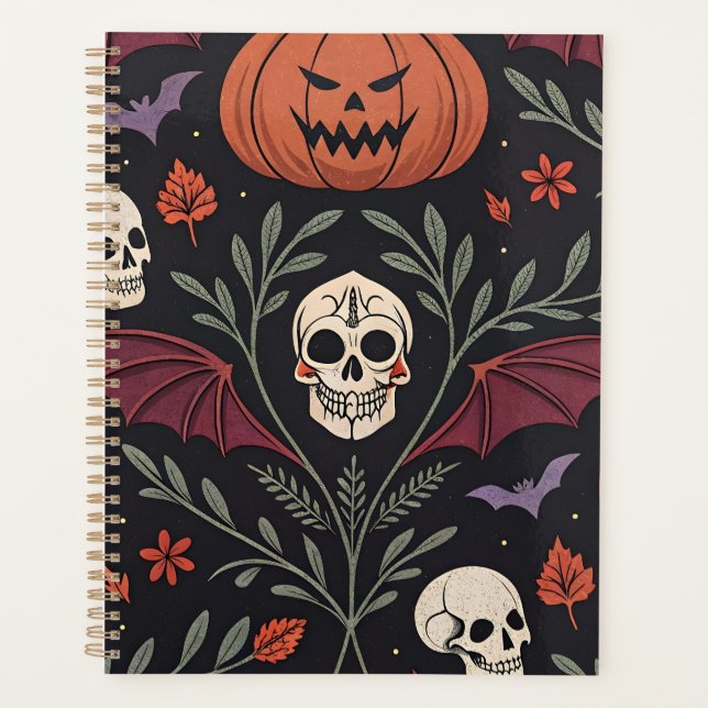 Halloween Vibes Pattern Planner (Front)