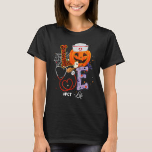 Halloween vibes PCT Life Pumpkin Nurse Outfit for  T-Shirt
