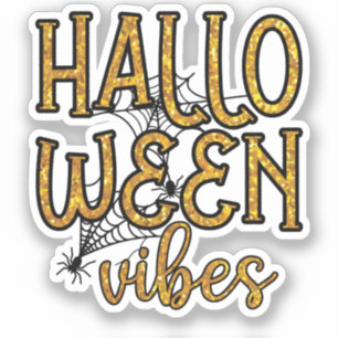 Halloween Vibes – Sparkly Gold Text