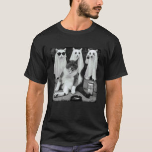 Halloween Vibes Spooky Season Boo Cat Meme Cat Gan T-Shirt