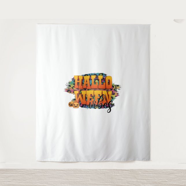 Halloween vibes   tapestry (Front)