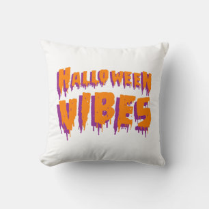 Halloween Vibes Throw Pillow