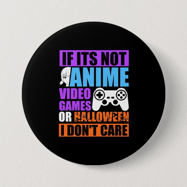 Halloween Video Games 3 Inch Round Button (Front)