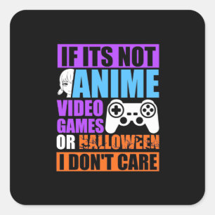 Halloween Video Games Square Sticker