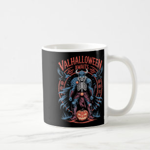 Halloween Viking Warrior - Runes And Ravens - Valh Coffee Mug