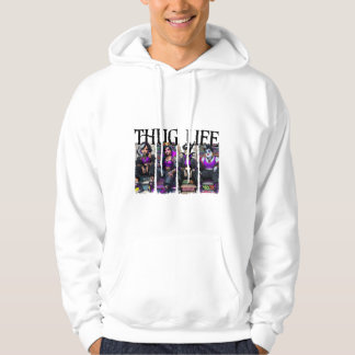 Halloween Villains Thug Life Retro Hoodie