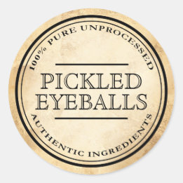 Halloween vintage apothecary pickled eyeball label